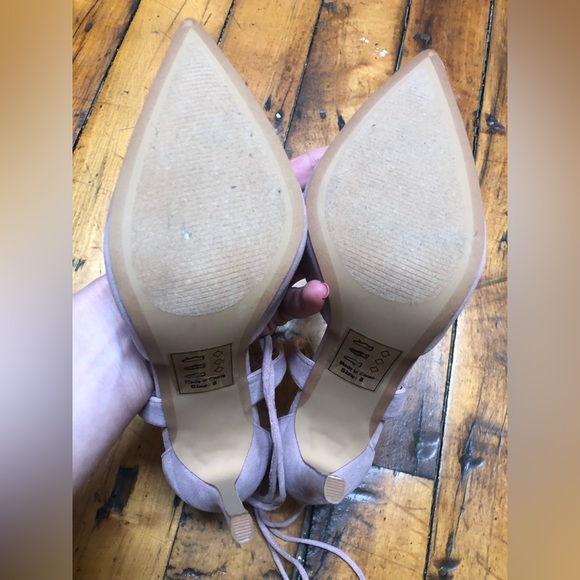Lulu’s pink suede high heels, size 8 - Picture 5 of 5